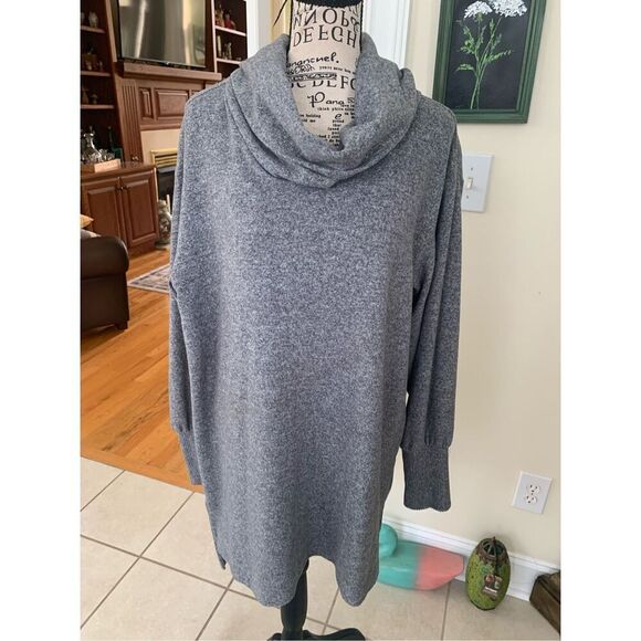 Maeve Anthropologie Sweater Gray Long Sleeve Cowl Neck Pullover - Picture 9 of 9